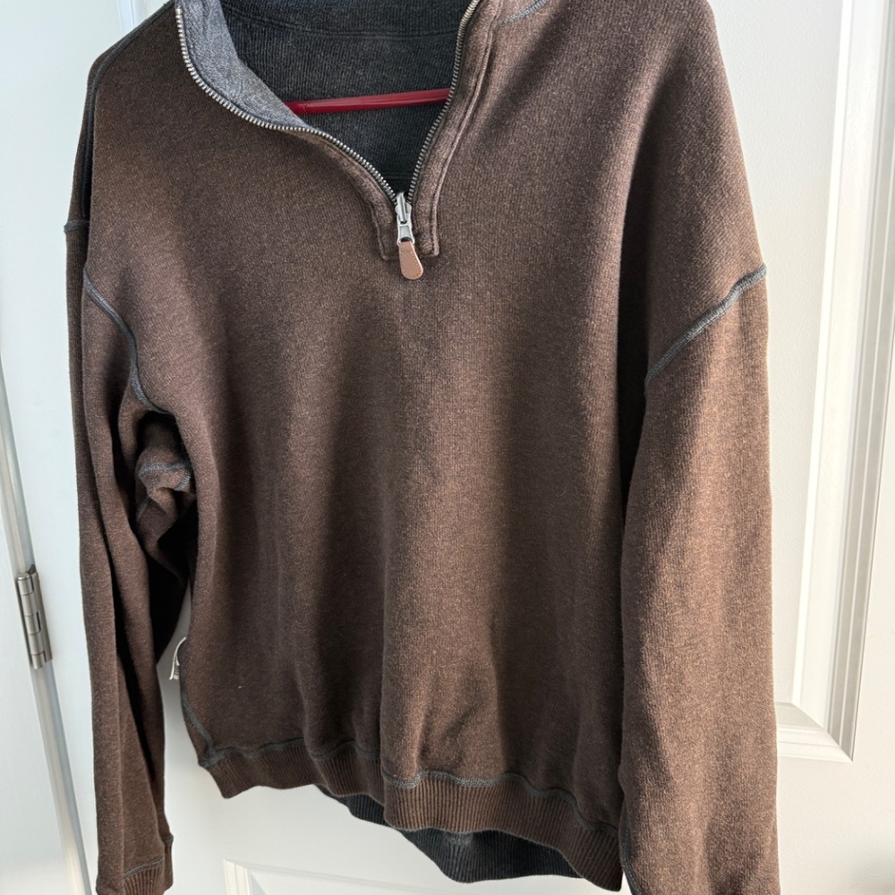 Cremieux Label Reversible Quarter-Zip Pullover - Picture 9 of 9